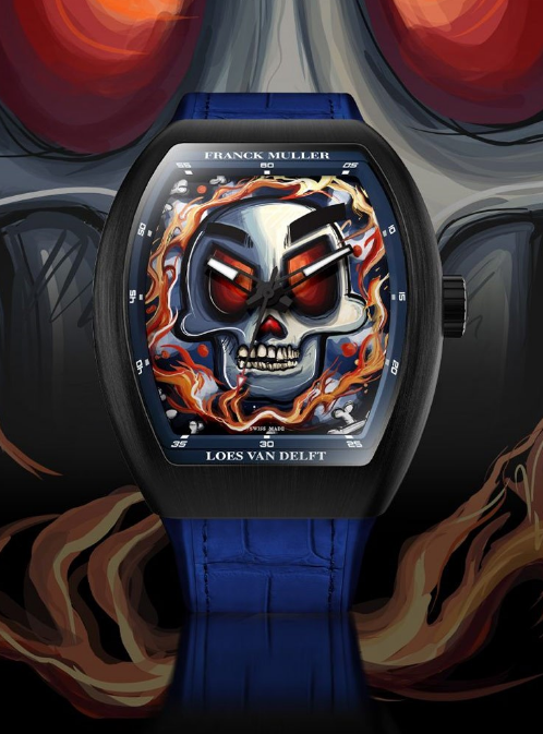 Buy Franck Muller Vanguard Replica Watch for sale Cheap Price Vanguard Loes Van Delft Skull